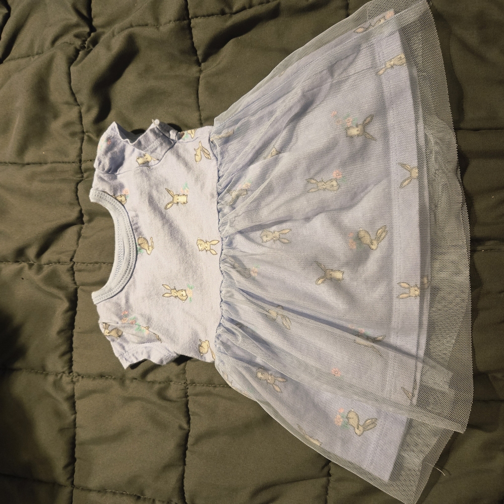 Carter's Soft Blue Baby Onesie